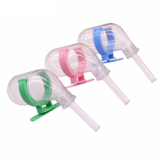1Pcs Hamster Drinker Hamster Cage Drinker Green Blue Pink We ship randomly Small animal cage drinking water Pets drink water