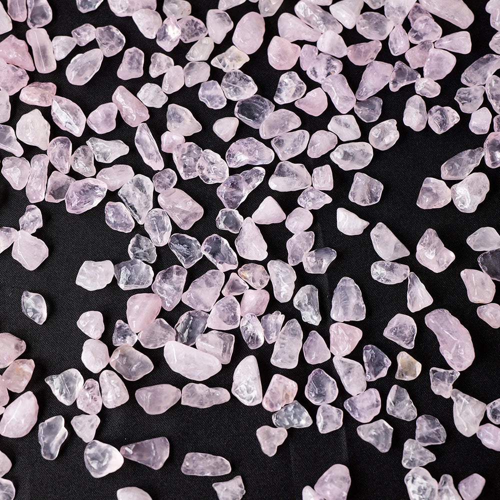100g/bag Natural Stones Rose Quartz Material Crystal Gravel Stone Chips Ore Minerals Reiki Specimen Gemstones Aquarium Decor