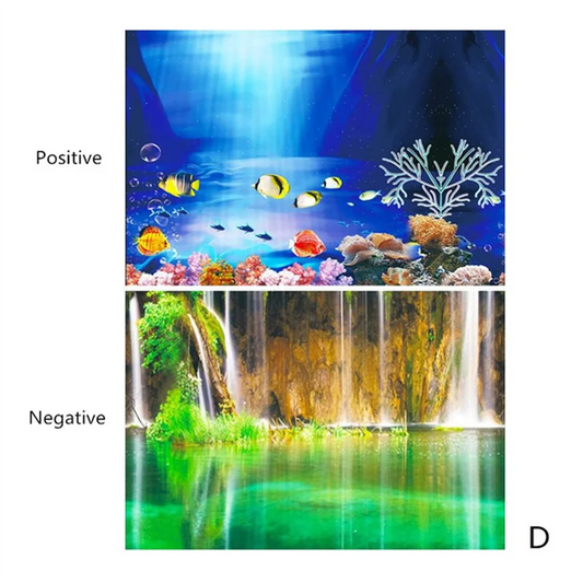 KSY Aquatics Aquarium Background Decoration Sticker Poster Background for Aquariums