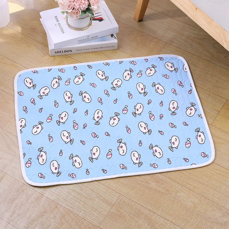 Dog Bed Cats Cooling Mat Latex Dampproof Pet Blankets Dog Sleeping Pad Non-slip House for Cats in Summer