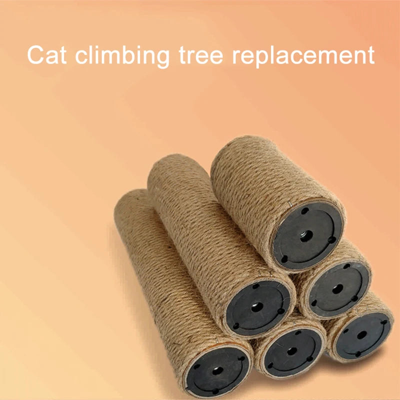 Cat Scratching Post for Cat Tree Tower DIY Cat Climbing Frame Replacement Post Sisal Rope Entangle Kitten Toy Scratch Furniture