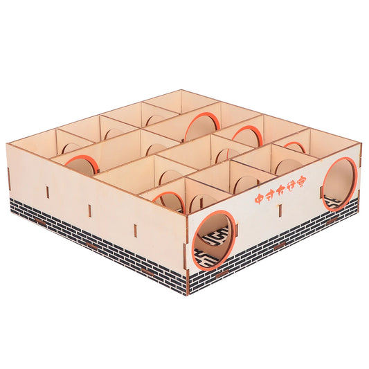 1pc Wooden Hamster Maze Tunnel Toy Small Pet Maze Hamster Maze House Pet Dog Mice Puzzle Toy Small Animal Sports Activity Toy