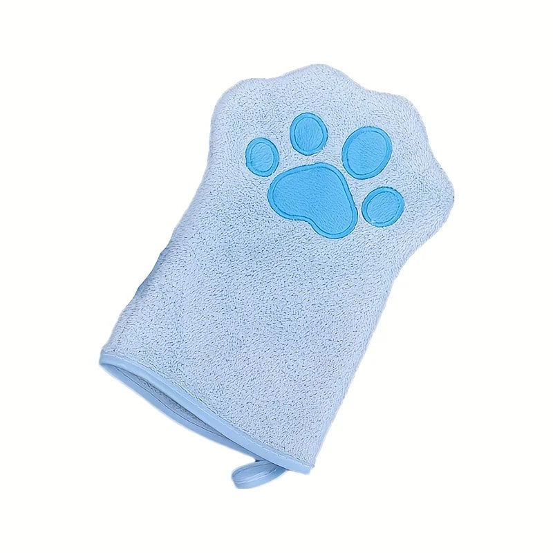 Quick-drying Dog Bath Gloves absorbent Pet Bath Towels for Small Medium Dogs Cats Glove-style Pet Towels Pet Grooming Tool