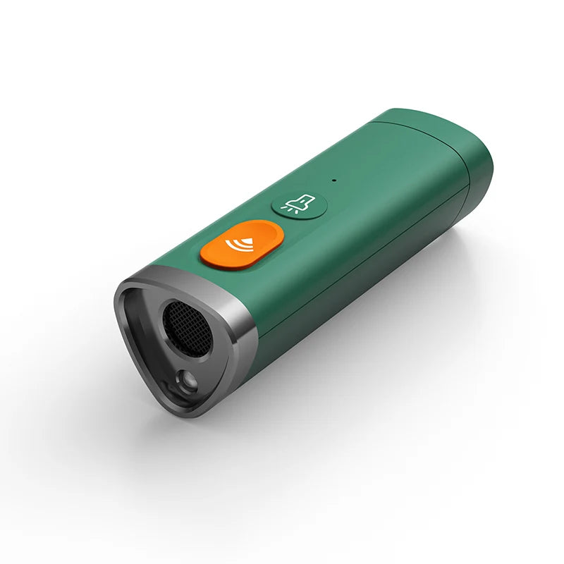 Ultrasonic Dog Repeller with Flashing Light Rechargeable High Power Handheld Dog Repellents Bark Deterrent Dog Training Device