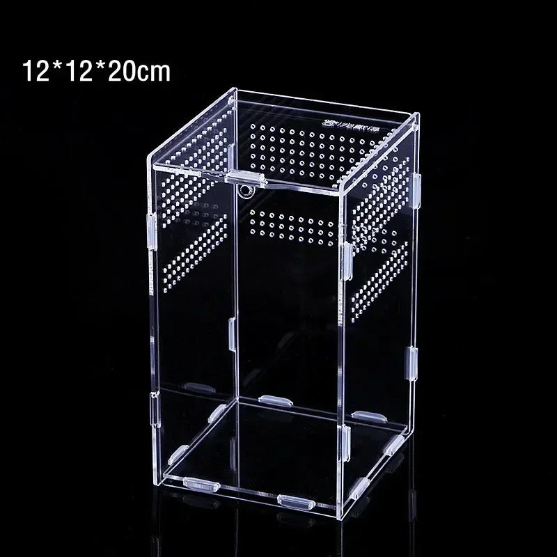 Transparent Acrylic Breeding Box Reptiles Amphibious Lizards Jumping Spiders Turtles Breeding Box Modern Simple Breeding Tank