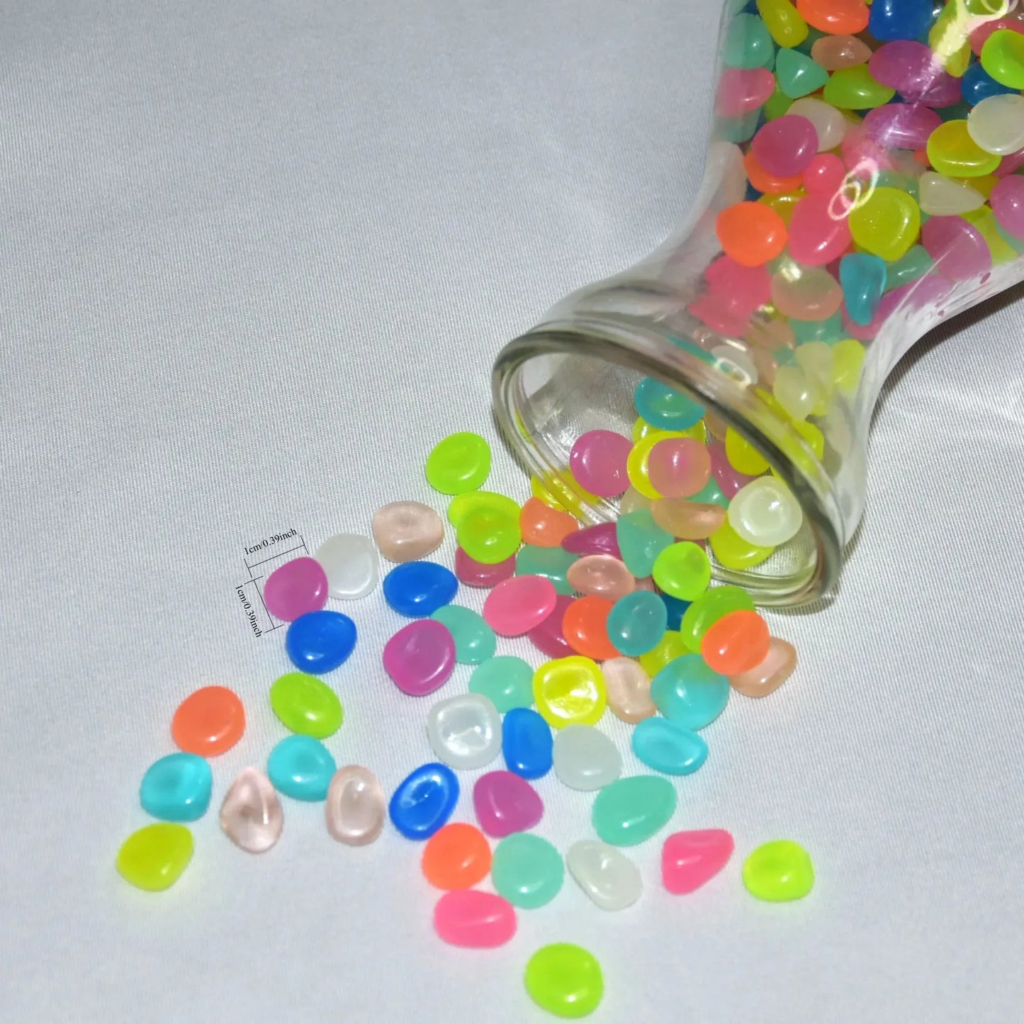 100 Pcs Luminous Rock, Stone Luminous Dark Garden Pebbles, Sidewalk Fish Tank Decoration, Aquariums, Fish Tanks loom