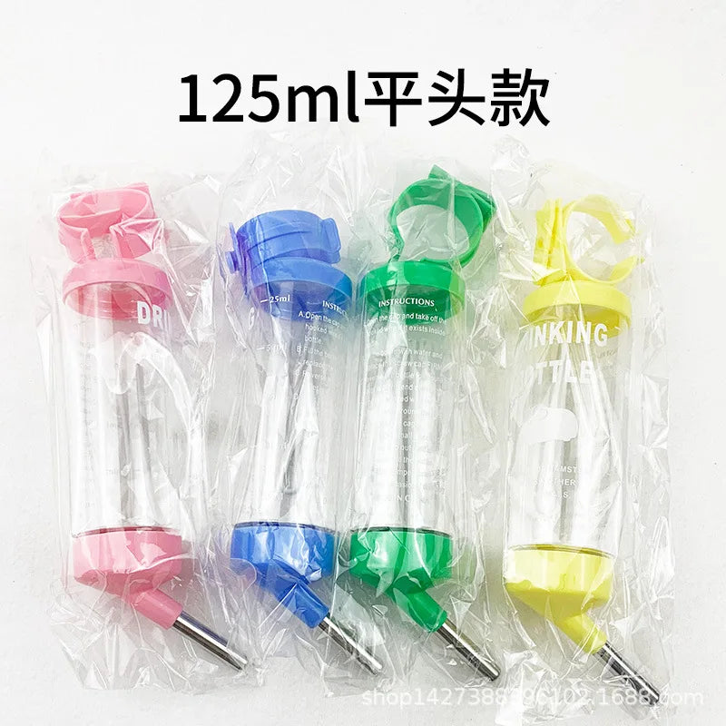 Hamster Drinker Hanging Water Bottle Dispenser for Guinea Pig Squirrel Rabbit Squirrel Rabbit Dog Drinking Head Pipe Fountain