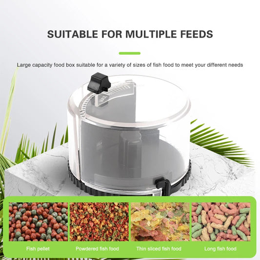 Digital Automatic Auto Tank Pond Fish Food Feeder with Aquarium Fishes Feeding Timer Auto Manual Pet Feeder Lcd Feeding Machine