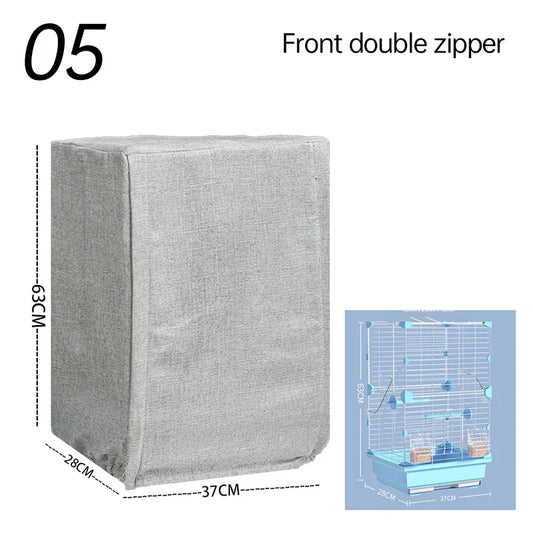 Bird Cage Cover Sunshade Breathable and Splashproof Large Bird Cage Cover Parrot Cage Shading Protective Products Bird Supplies