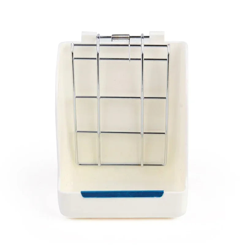 Rabbit Feeder Holder Hay Feeding Dispenser Container For Rabbit Guinea Pig Small Animals Hanging Cage Fixed Food Basin