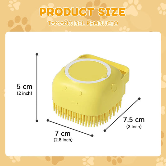 Dog Bath Brush Silicone Pet Shampoo Brush Soap Dog Scrubber Cat Massage Grooming Wash Comb Soft Rubber Puppy Clean Brush