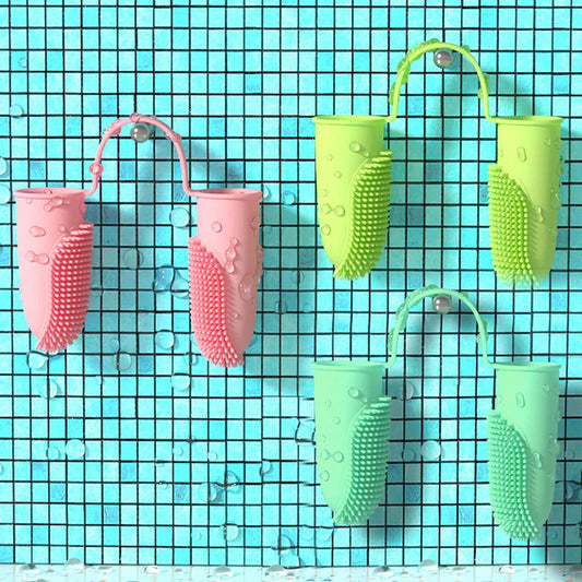 Pet Two-finger Toothbrush Dog Cat Pet Super Soft Teeth Clean Breath Care Tooth Brush Clean Tool Dog Cat Toothbrush Accessories