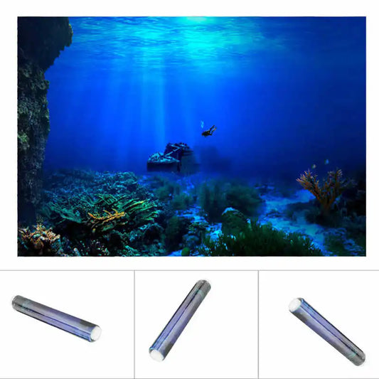 Poster for Aquarium Adhesive Seaworld Background Poster for Aquarium Fish Tank Decoration Aquarium Plants Seeds