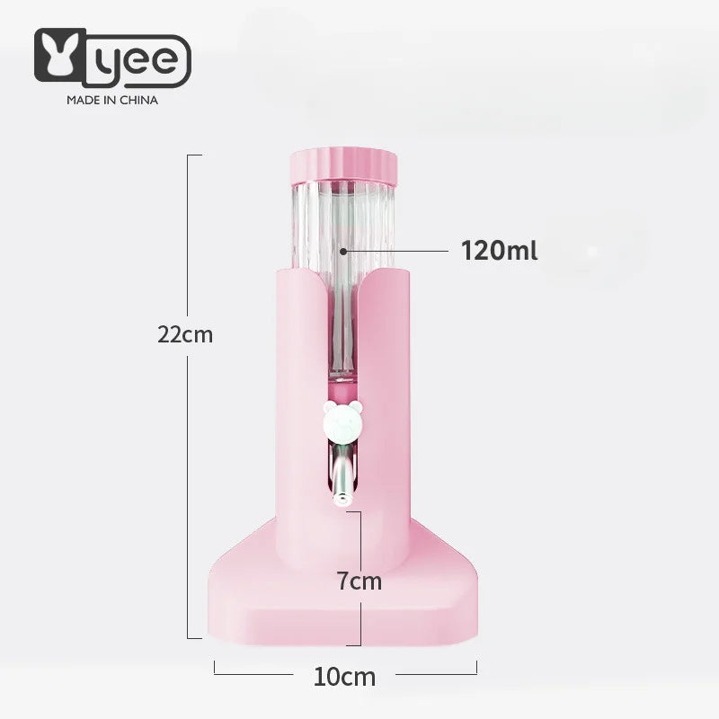 Hamster Water Bottle With Stand Leak-Proof Height Adjustable Small Animal Water Dispenser For Hamsters Guinea Pigs
