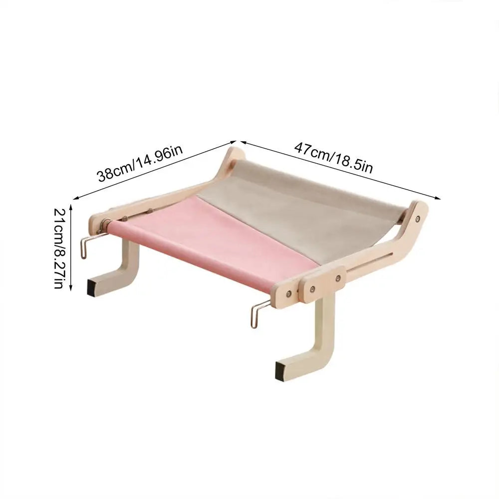 Cat Suspension Hammock Portable Detachable Bed Window Shelf for Cats Perch Pet Accessories Easy To Wash Cat Bed
