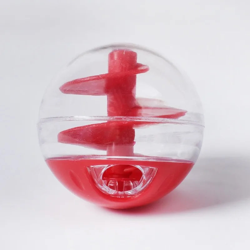 Cat Spiral Ball Educational Toy – Resistant Bite, Dual-Use Food Dispenser for Training and Play, Fun Round Ball for Cats to Eat and Chase