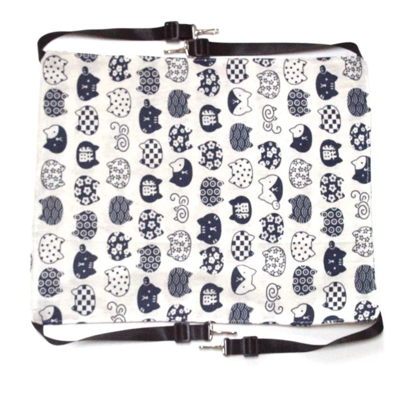 Cat Hanging Hammock with Adjustable Straps Double-Sided Pet Cage Hammock Hanging Bed Resting Sleepy Pad for Small Animals Pets