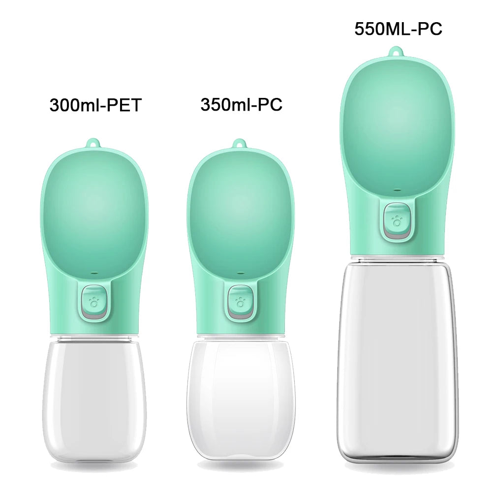 Portable Dog Water Bottle – Leakproof Travel Pet Dispenser (300ml / 350ml / 550ml)