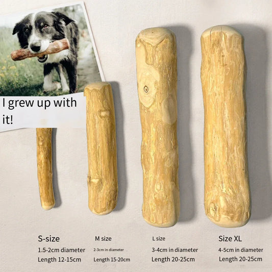 FZCSPEED Coffee Wooden Dog Chew Toy, Dog Wooden Chew Stick, for Tooth Pressure Relief, Toys