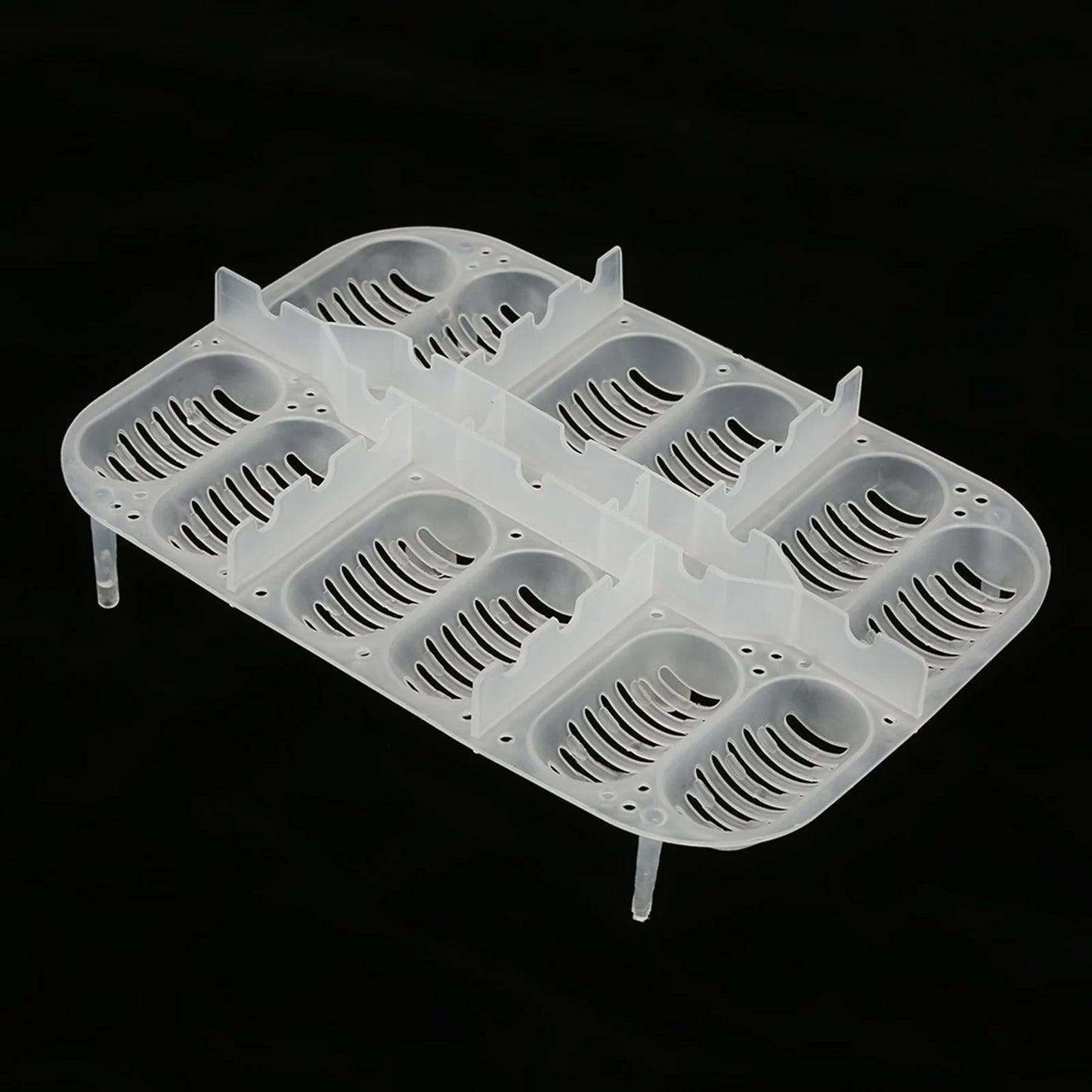 12 Grids Snakes Gecko Lizards Reptiles Eggs Incubator Tray Hatcher Box with Thermometer