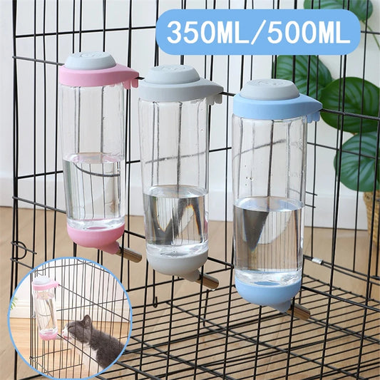 Pet cat dog Drinker Water Bottle Dispenser Feeder Hanging Pet Dog Guinea Pig Squirrel Rabbit Drinking Head Pipe Fountain