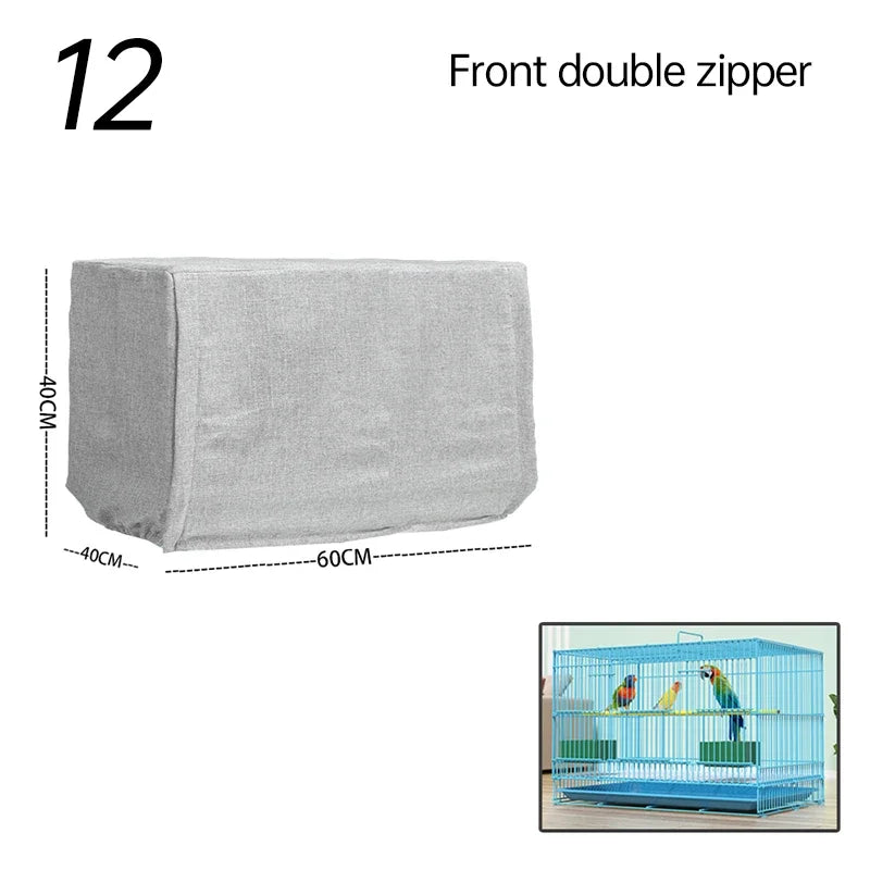 Bird Cage Cover Sunshade Breathable and Splashproof Large Bird Cage Cover Parrot Cage Shading Protective Products Bird Supplies