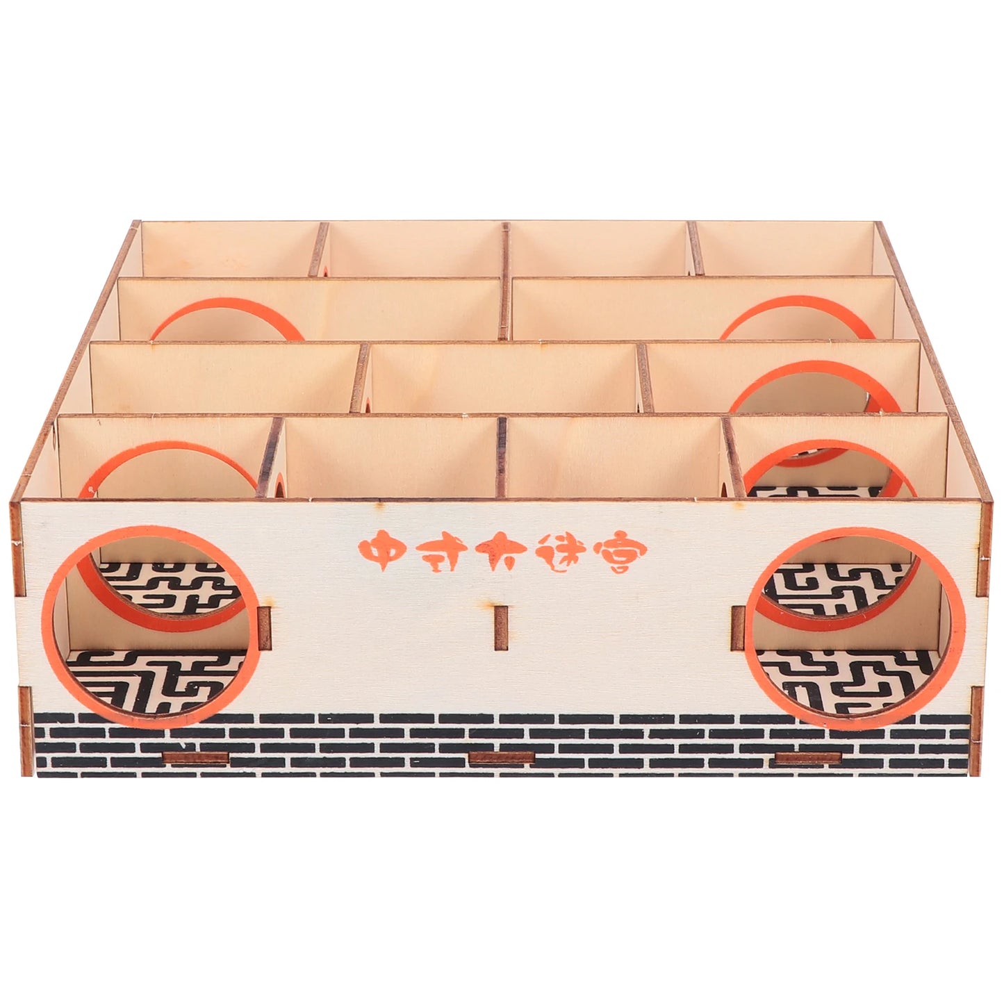 1pc Wooden Hamster Maze Tunnel Toy Small Pet Maze Hamster Maze House Pet Dog Mice Puzzle Toy Small Animal Sports Activity Toy