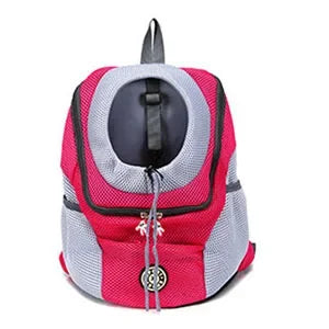 Outdoor Pet Dog Carrier Bag Portable Double Shoulder Mesh Backpack Travel Backpack Front Bag Head Carrying Bags for Cat
