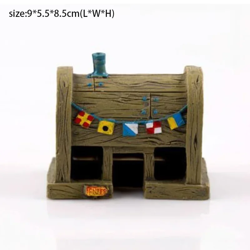 Fish Tank Decor Figures Ornaments Simulation Resin Pineapple House Fish Tank Decoration Landscaping Aquarium Accessories