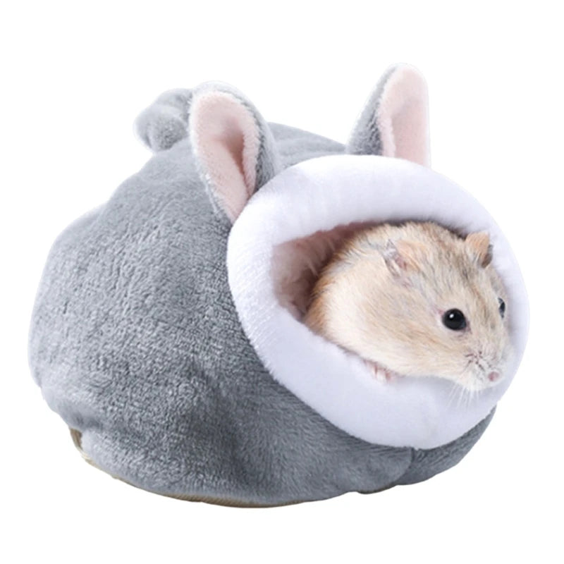Hamster House Guinea Pigs Nest Small Animal Sleeping Bed Winter Warm Velvet Bed Soft Accessories for Rodents/guinea Pigs