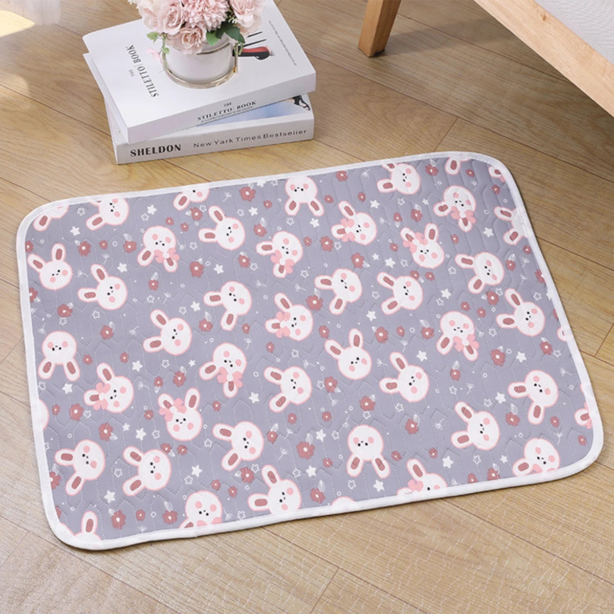 Pet Mat Cartoon Pattern Dog Bed for Large Dog Mat Summer Cooling Cat Bed Soft Breathable Puppy Mat for Dogs Accessories Cat Mat