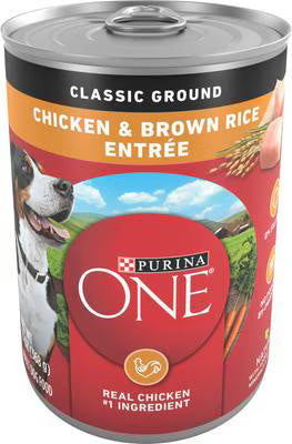 Purina ONE SmartBlend Classic Ground Beef & Brown Rice Entree Adult Canned Dog Food