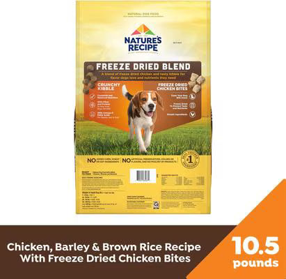 Nature's Recipe Freeze-Dried Chicken, Barley & Brown Rice Dog Food