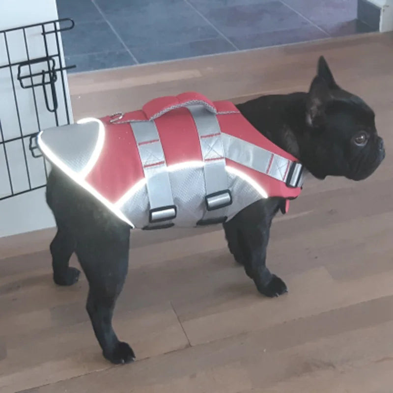 Summer Puppy Dog Life Jacket for Small Medium Dogs Reflective Pet Life Harness Vest Swim Suit French Bulldog Clothes Clothing