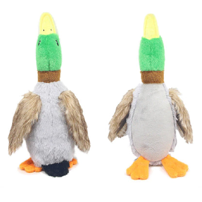 Cute Plush Duck Dogs Squeak Toys Funny Play Intereactive Chew Toy for Small Medium Dog Suplipes Accessories