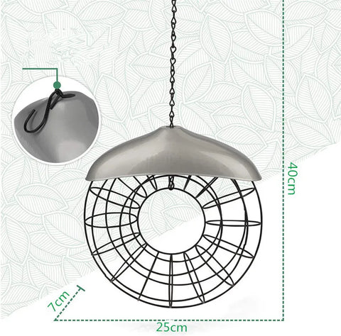Bird Feeder Feed Station Hanging Garden Plastic Birds Food Dispenser Feeders Outdoor Tree Decoration Fat Ball Suet Feeder
