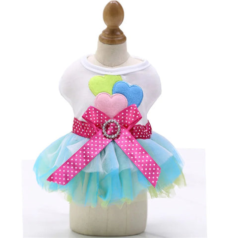 Spring Dog Lace Dress Pet Dog Clothes For Small Dog Party Birthday Wedding  Dress Puppy Costume  Pet Clothes