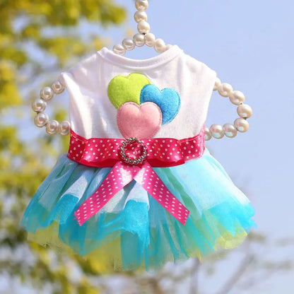 Spring Dog Lace Dress Pet Dog Clothes For Small Dog Party Birthday Wedding  Dress Puppy Costume  Pet Clothes
