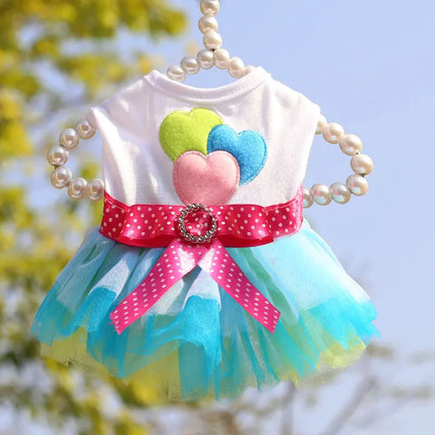 Spring Dog Lace Dress Pet Dog Clothes For Small Dog Party Birthday Wedding  Dress Puppy Costume  Pet Clothes