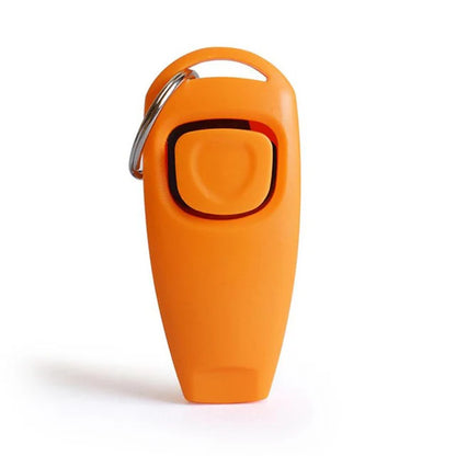 2 In 1 Pet Dog Training Clicker Pet Dog Cat Training Whistles Key Ring and Wrist Strap Dog Trainings Behavior pet Supplies