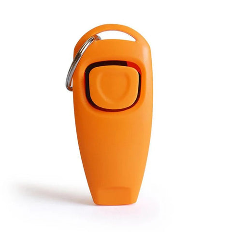 2 In 1 Pet Dog Training Clicker Pet Dog Cat Training Whistles Key Ring and Wrist Strap Dog Trainings Behavior pet Supplies