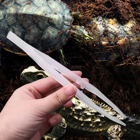 Reptile Tweezers Noctilucence Clip Feeding Tongs Live Food Feeding Clamp Random Color