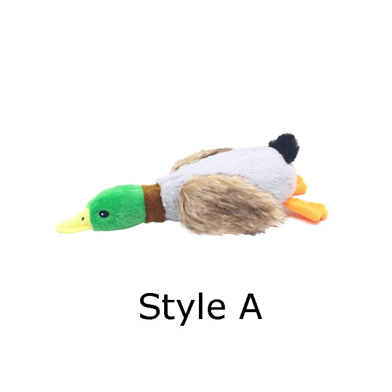 Cute Plush Duck Dogs Squeak Toys Funny Play Intereactive Chew Toy for Small Medium Dog Suplipes Accessories