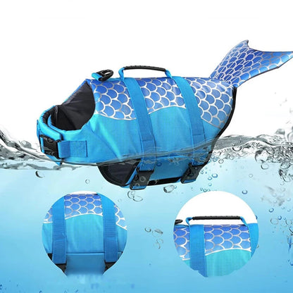 Pet Dog Life Jacket Enhanced Buoyancy Small Dogs Swimming Clothes Safety Vest with Handle for Medium Large Dog Surfing Costume