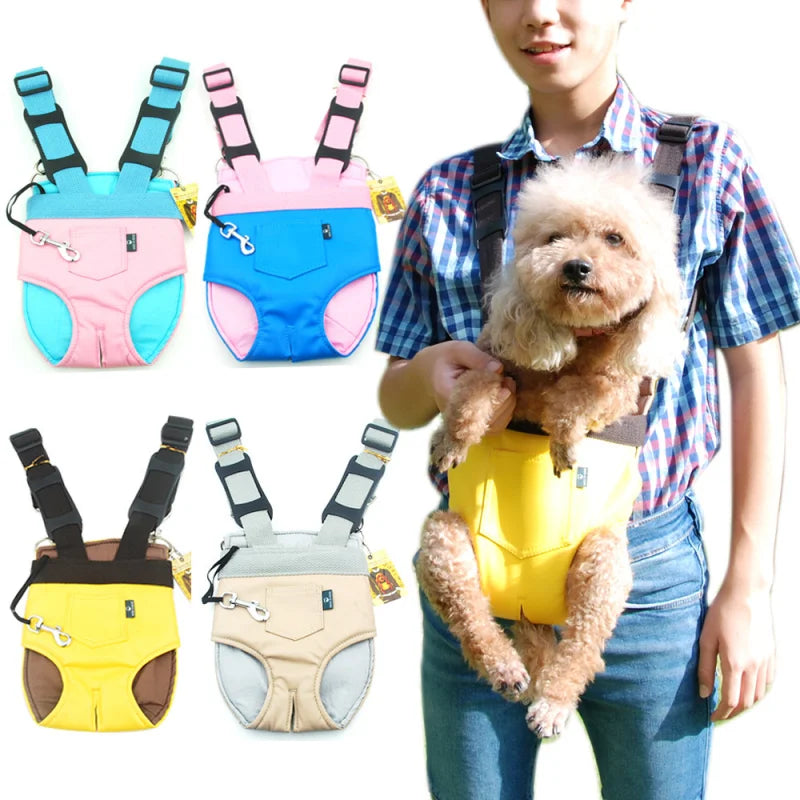 Outdoor Travel Pet Backpack Adjustable with Wide Shoulder Straps Hands-Free Breathable Portable Pet Backpack for Dogs Cats