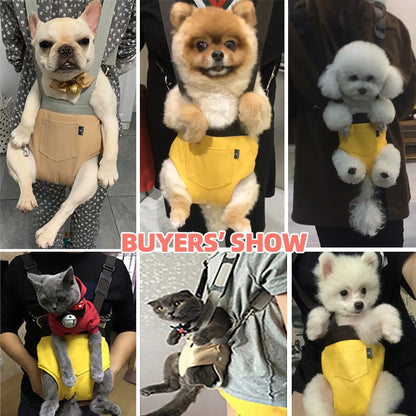 Outdoor Travel Pet Backpack Adjustable with Wide Shoulder Straps Hands-Free Breathable Portable Pet Backpack for Dogs Cats