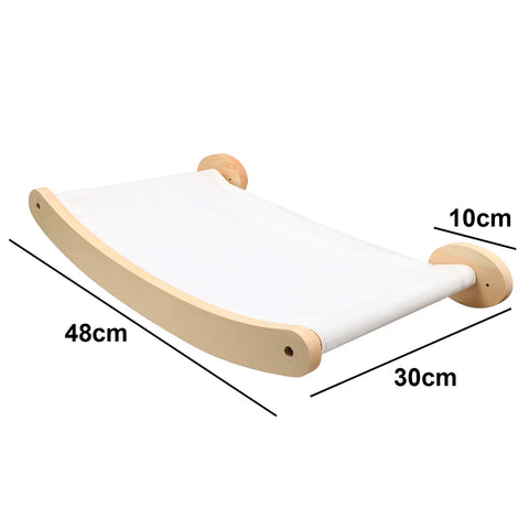 1pcCat Scratching Climbing Post Wall-mounted Cat Hammock Bed Pet Furniture Kitten Wall Shelf Set Cat Perch Wooden Cat Tree House