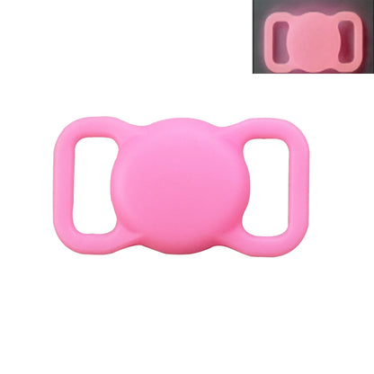 Airtag Pet Lose Proof Silicone Protective Case Dog and Cat Lose Proof GPS Luminous Apple AirTag Case Collar Tracker Protector