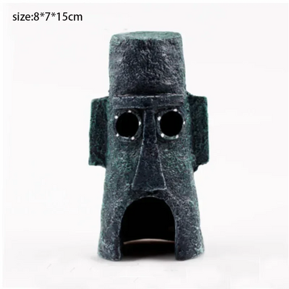 Fish Tank Decor Figures Ornaments Simulation Resin Pineapple House Fish Tank Decoration Landscaping Aquarium Accessories