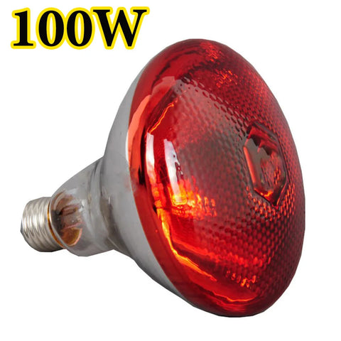 1PC Poultry Infrared Heat Lamp Waterproof Anti-Explosion Thickened Light Bulbs For Piglet Chicken Duck Birds E27 Heating Lamp